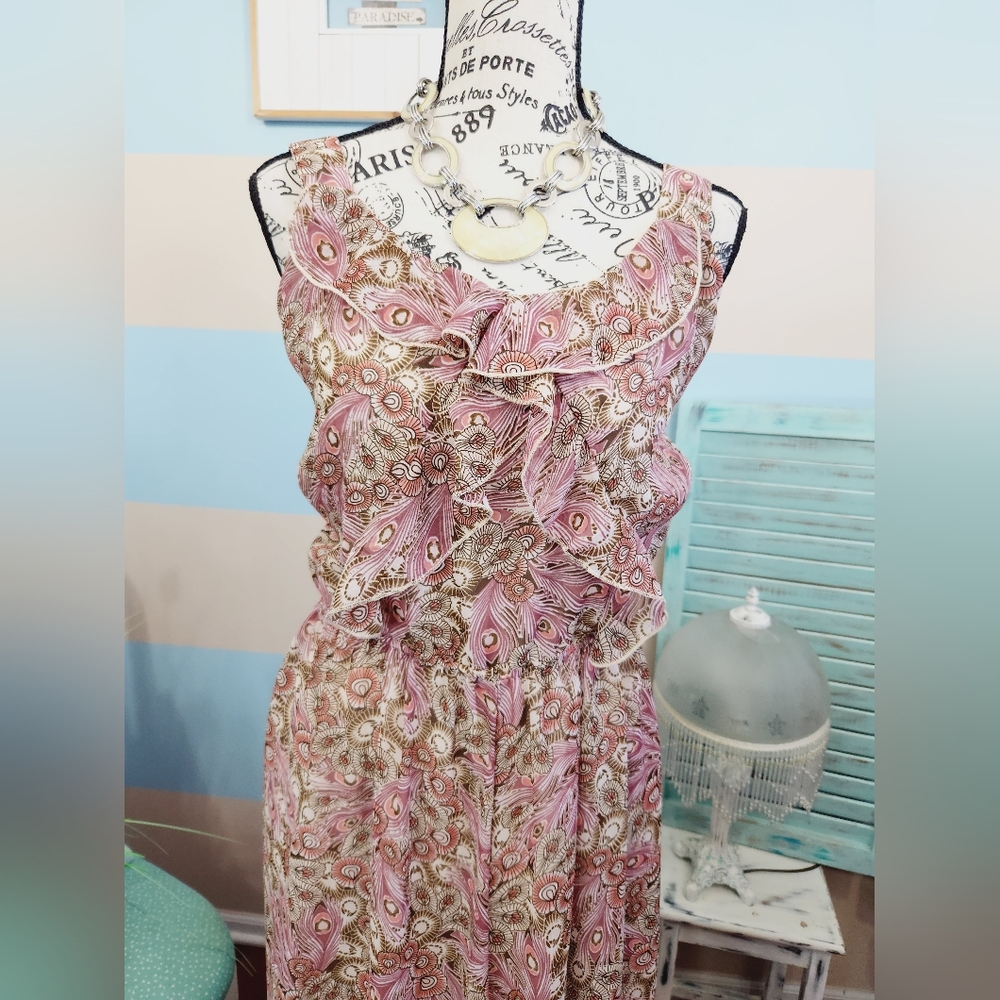 Denim 24/7 Plus Size Paisley Maxi Dress - Picture 3 of 9